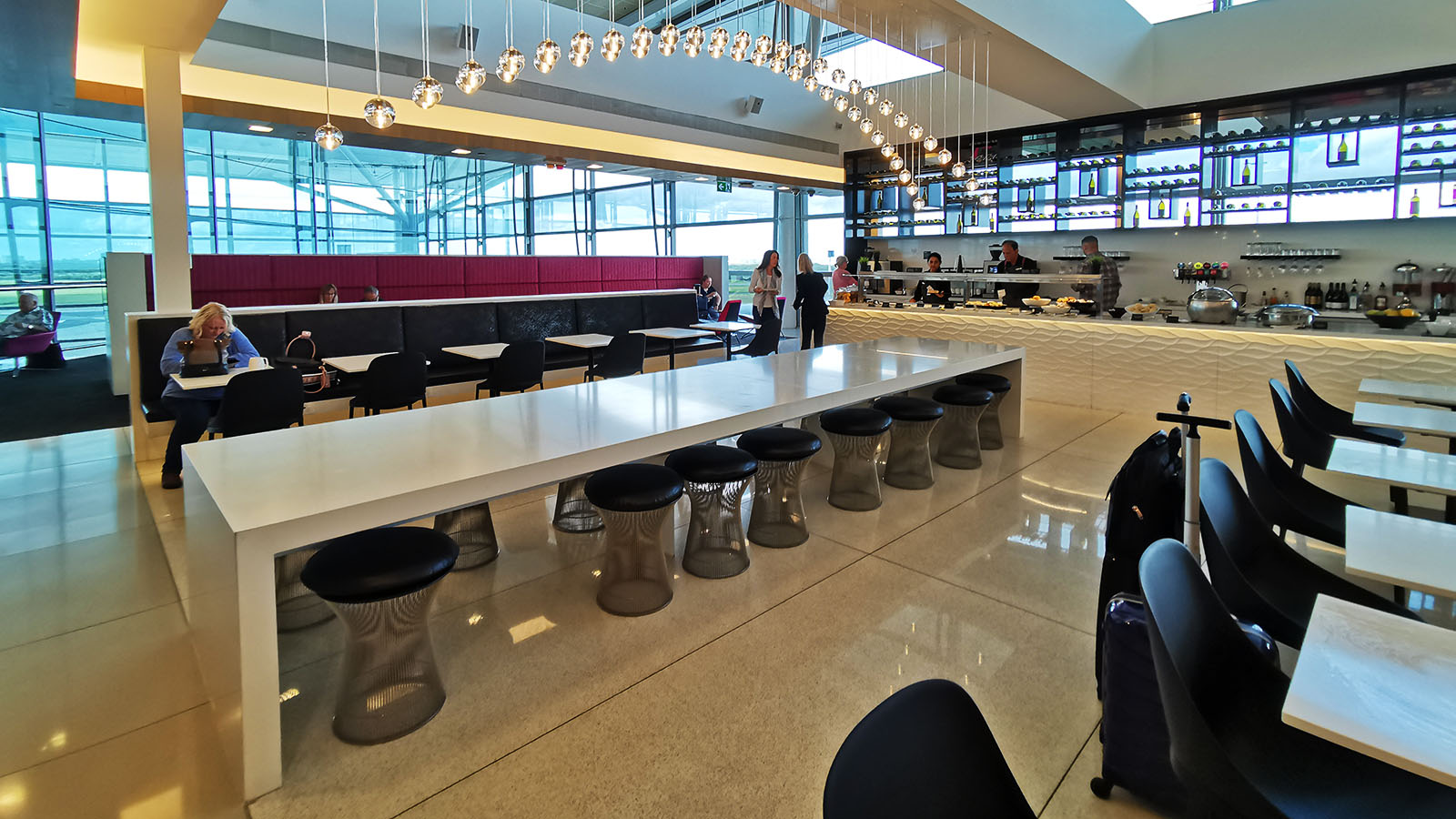 Long shot of Air New Zealand's Brisbane lounge