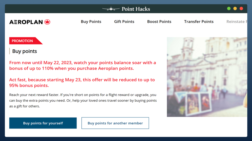 Your guide to buying Aeroplan Points Point Hacks