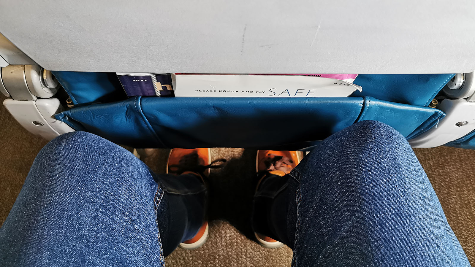 Space for knees on Hawaiian Airlines