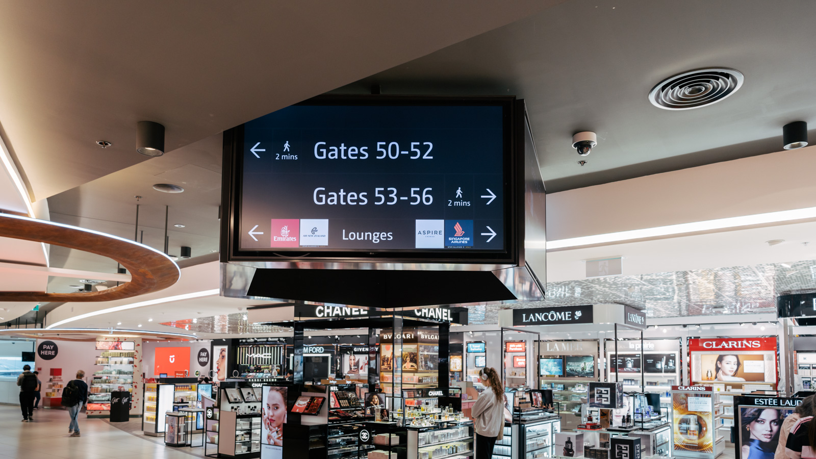 Singapore Airlines SilverKris Lounge Perth signage.