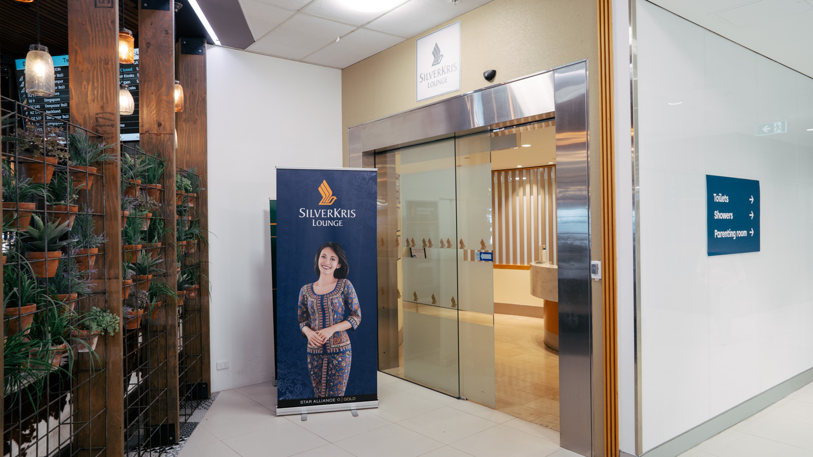 Singapore Airlines SilverKris Lounge Perth entrance