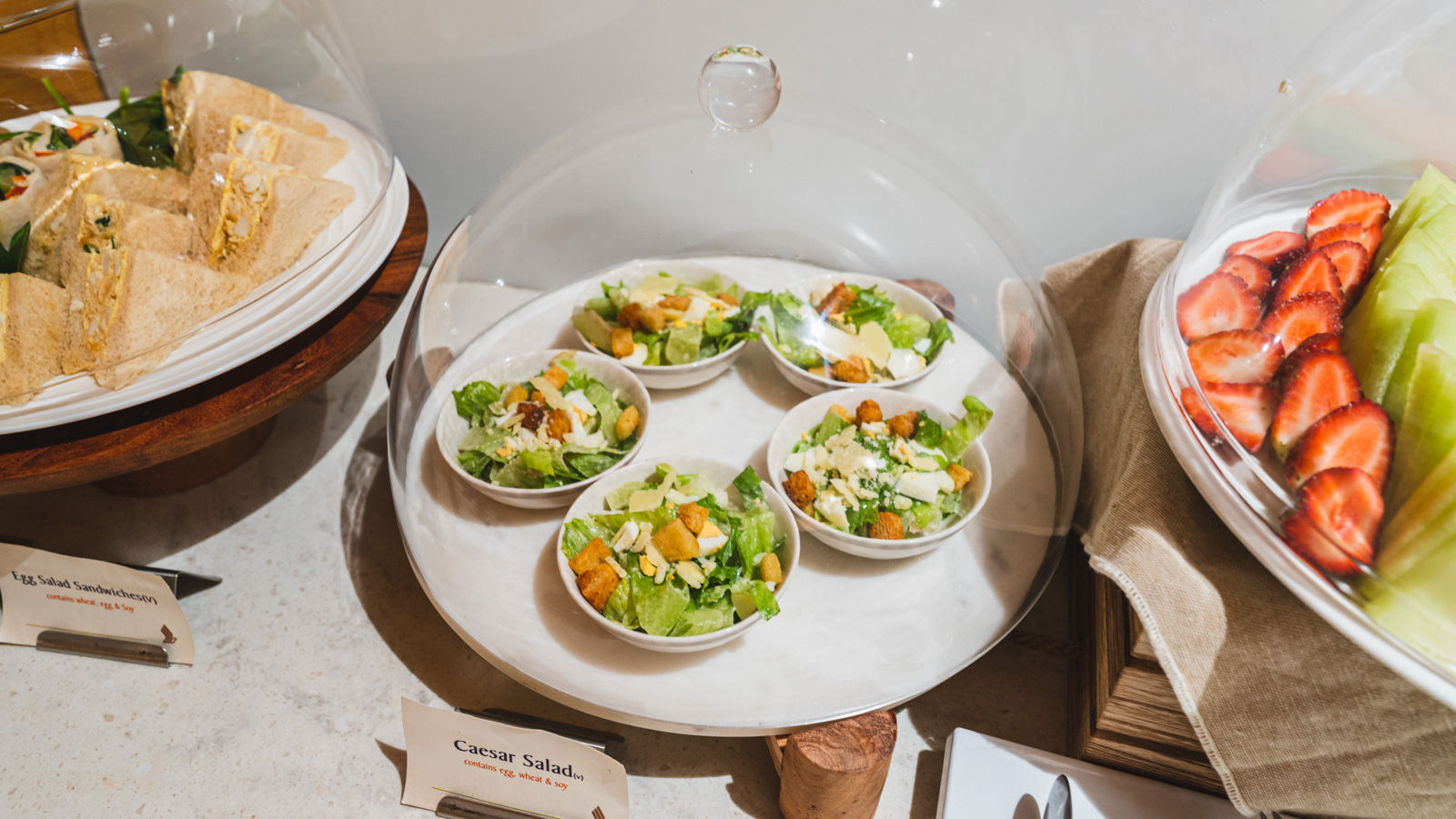 Singapore Airlines SilverKris Lounge Perth salad