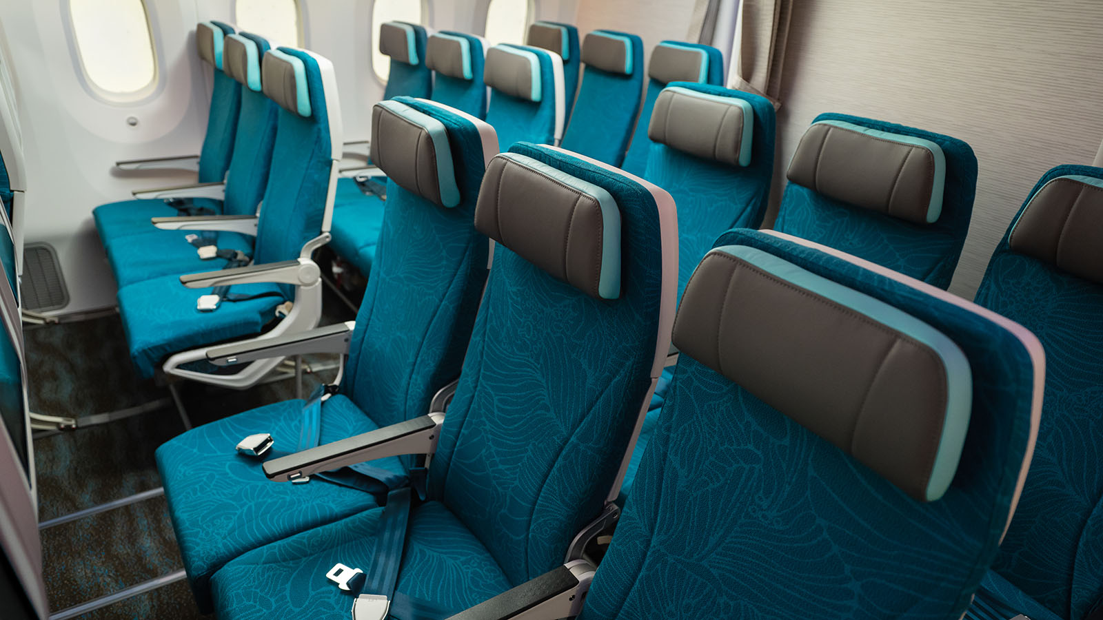 Regular seating on Hawaiian Airlines' Dreamliner