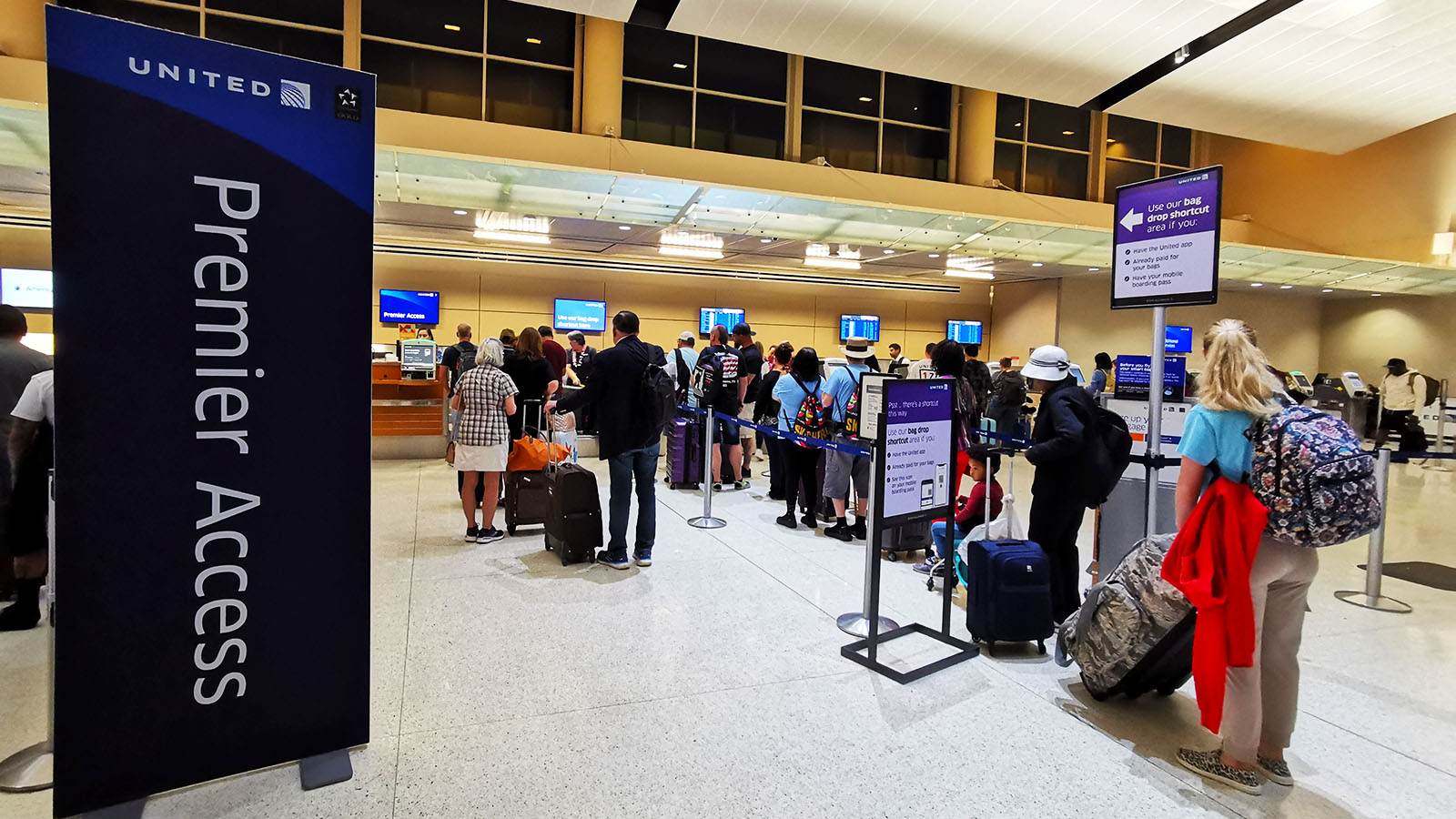 Priority check-in at San Antonio Airport with United Airlines