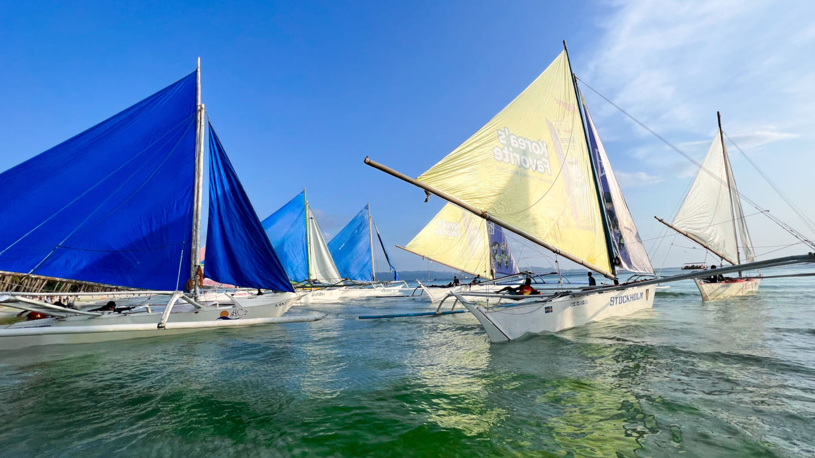 sailing in Boracay