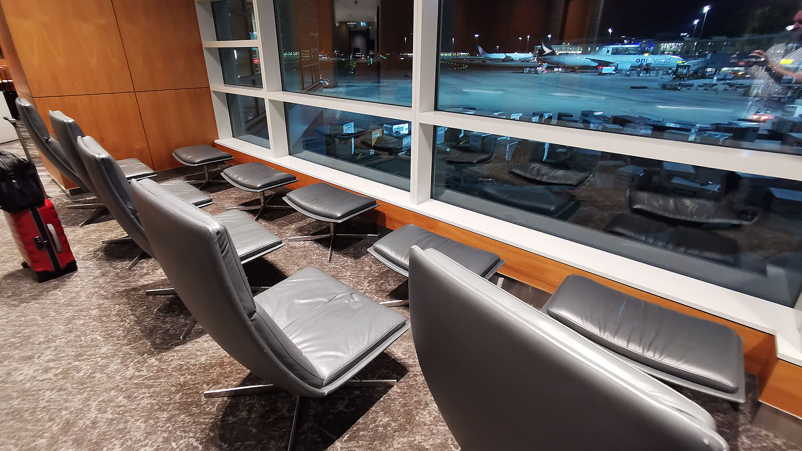 Seating in Air Canada Maple Leaf Lounge, Vancouver