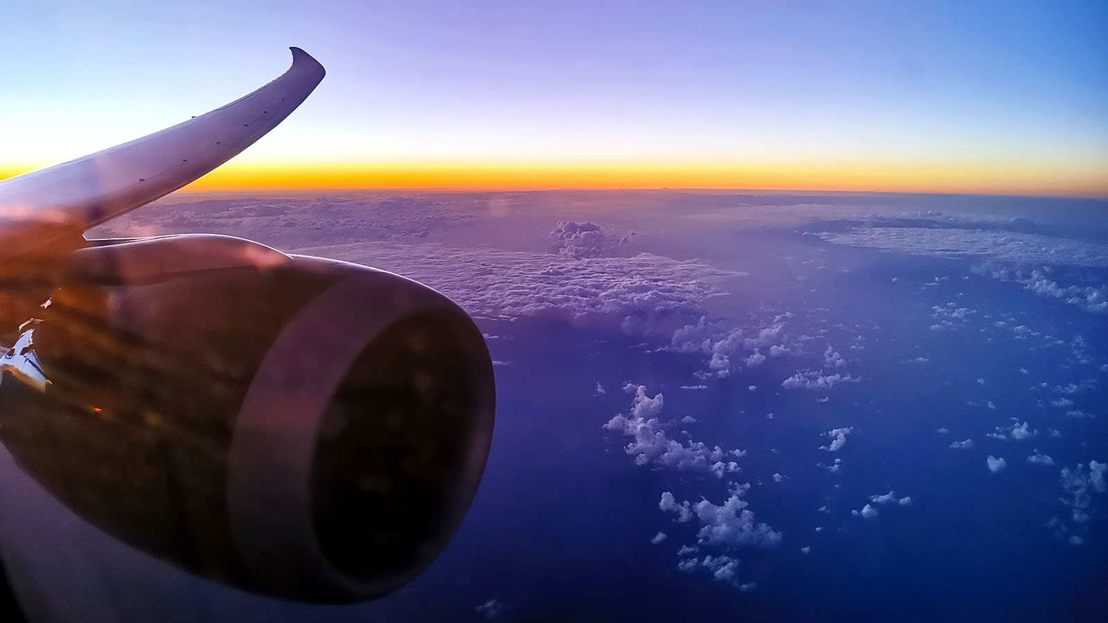 Window seat view in Air Canada Boeing 787 Signature Class