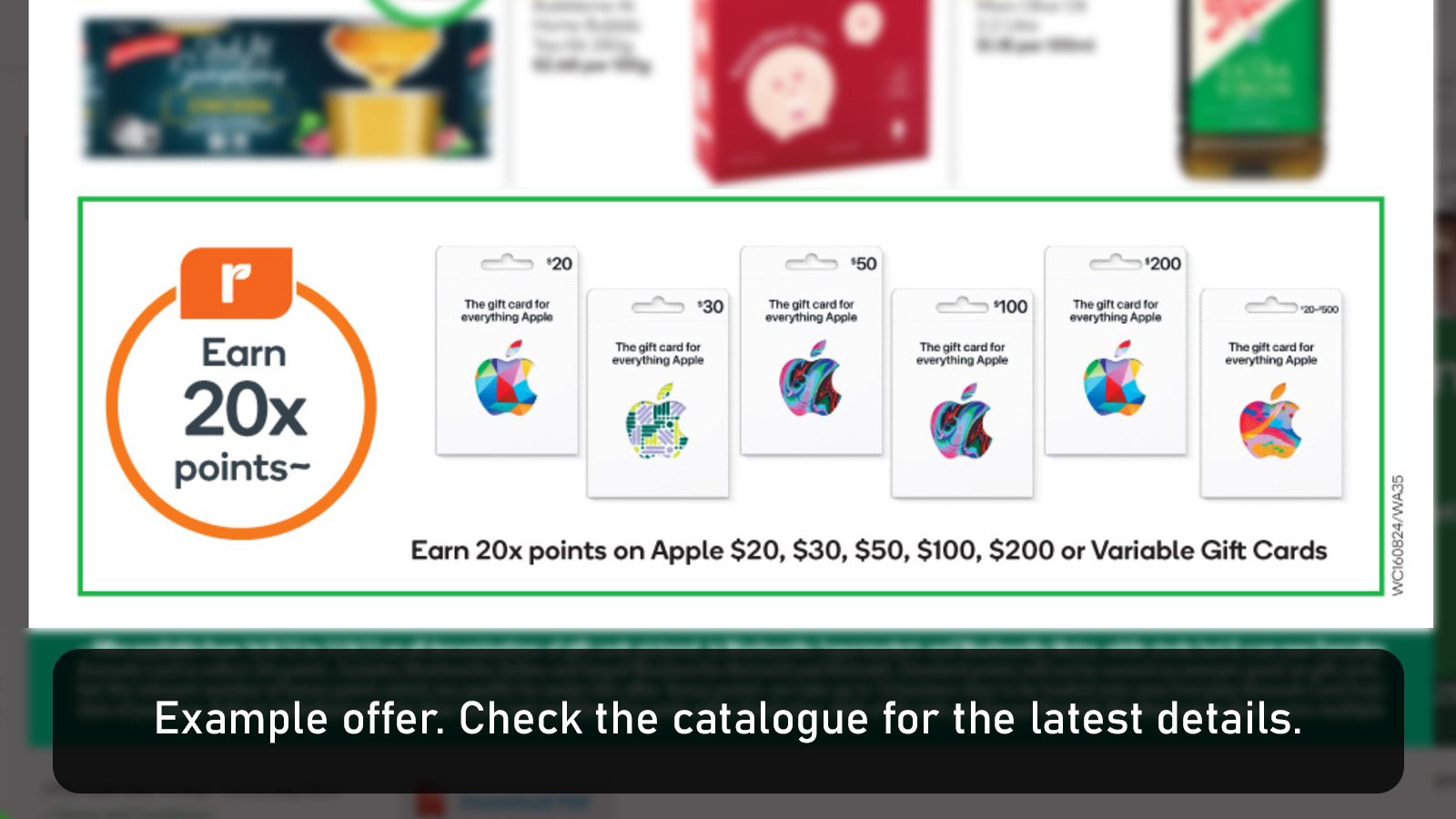 20x Flybuys points on Apple gift cards @ Coles (1 Nov to 7 Nov 2023) :  flybuys