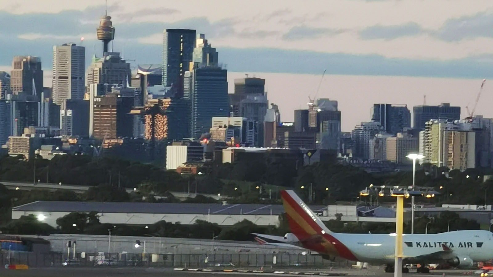 View from the Qantas First Lounge