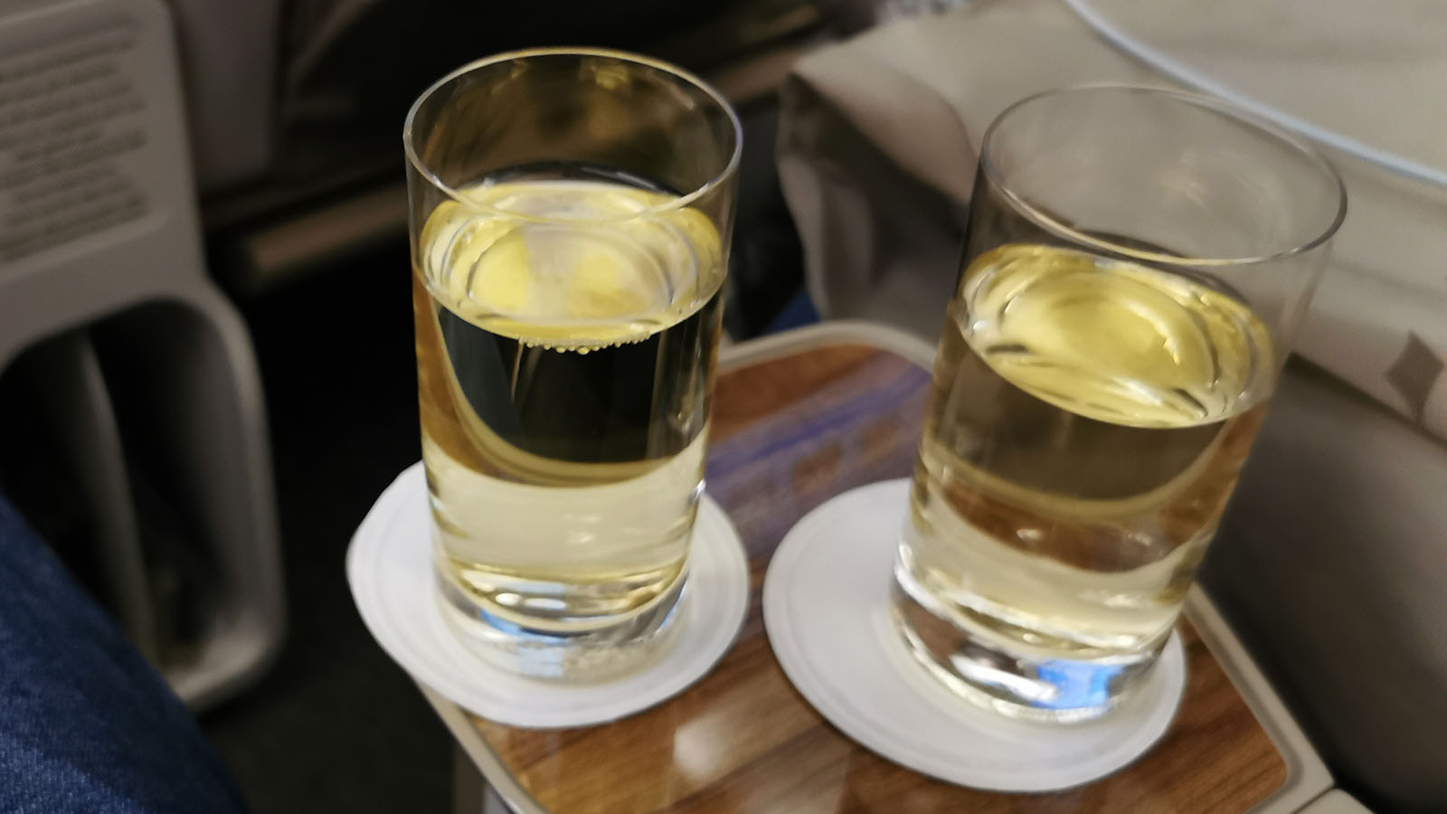 Juice in Emirates Airbus A380 Premium Economy