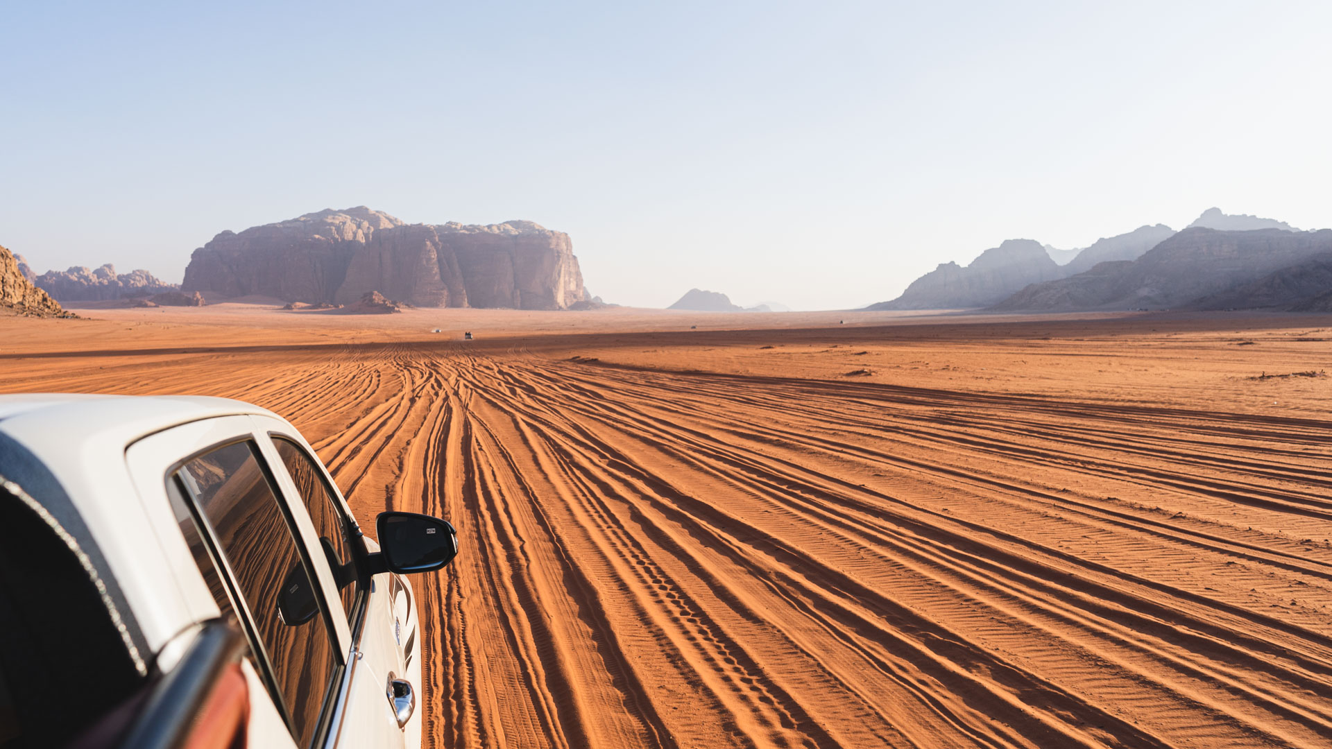 En-route to our camp in Wadi Rum