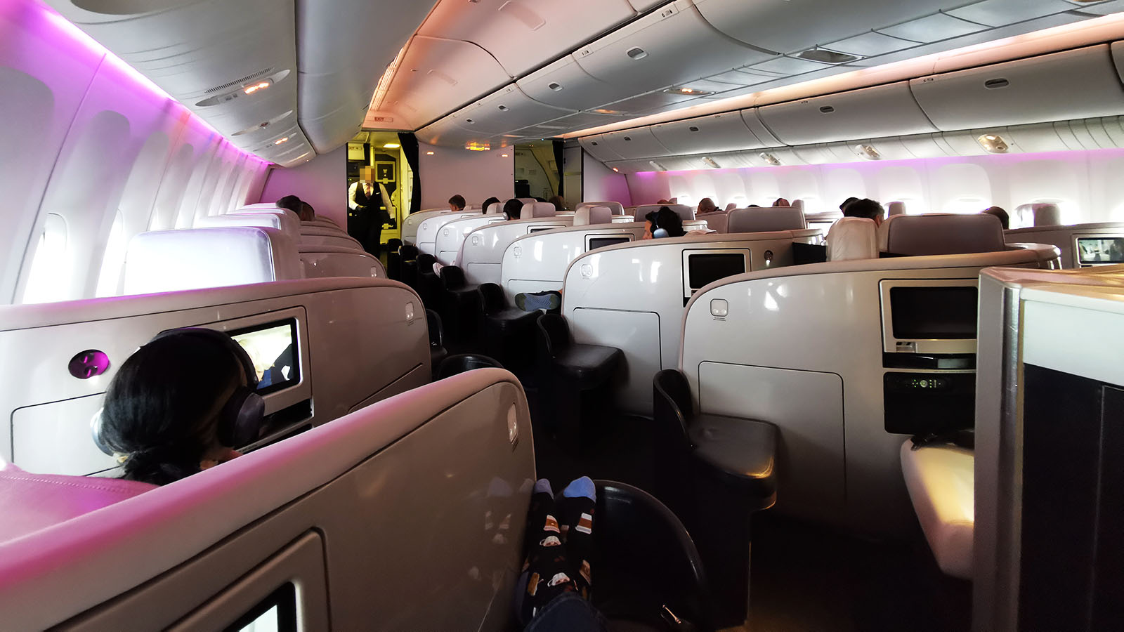 Business Premier cabin aboard Air New Zealand Boeing 777