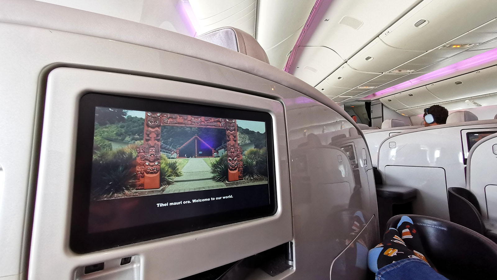 TV in Air New Zealand Boeing 777 Business Premier