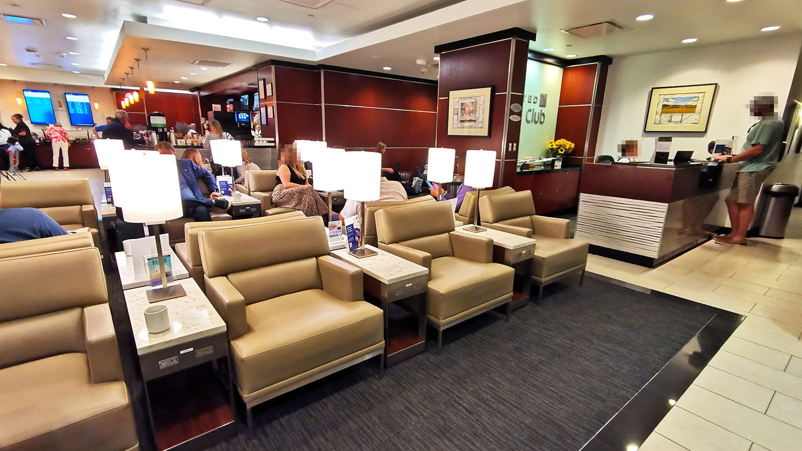 Chairs in the San Antonio United Club