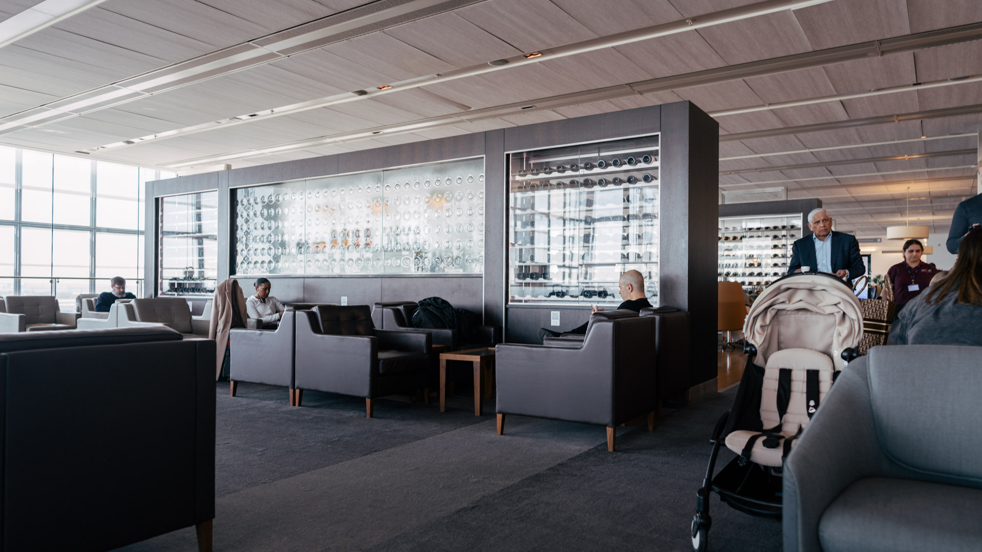 British Airways Galleries First Lounge seating