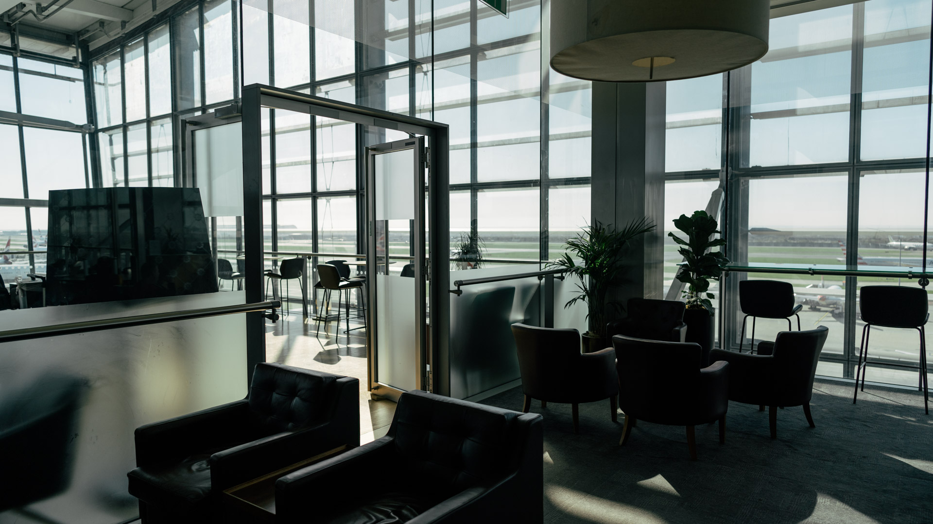 British Airways Galleries First Lounge terrace