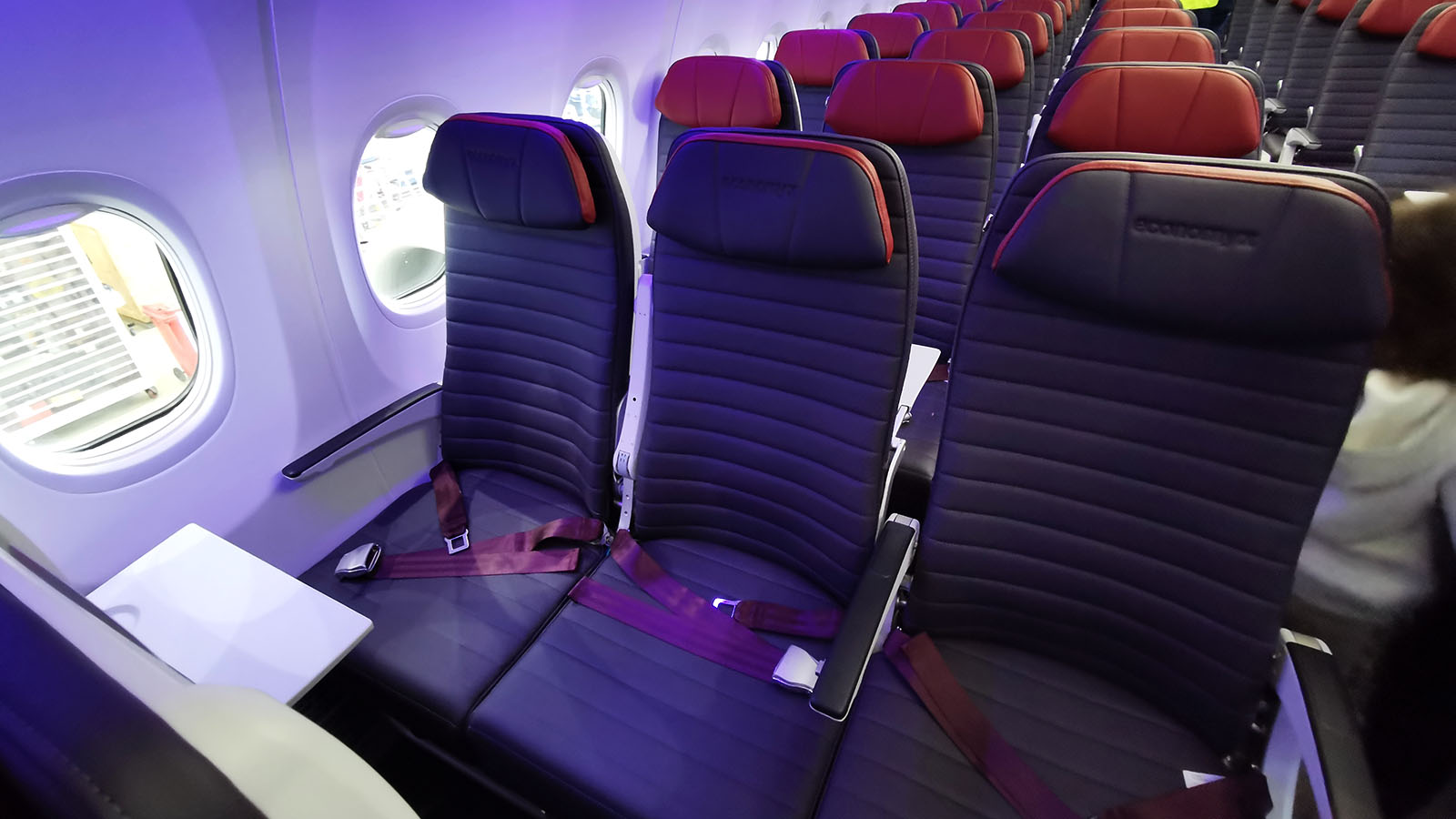 Virgin Australia Boeing 737 MAX 8 Economy X chairs