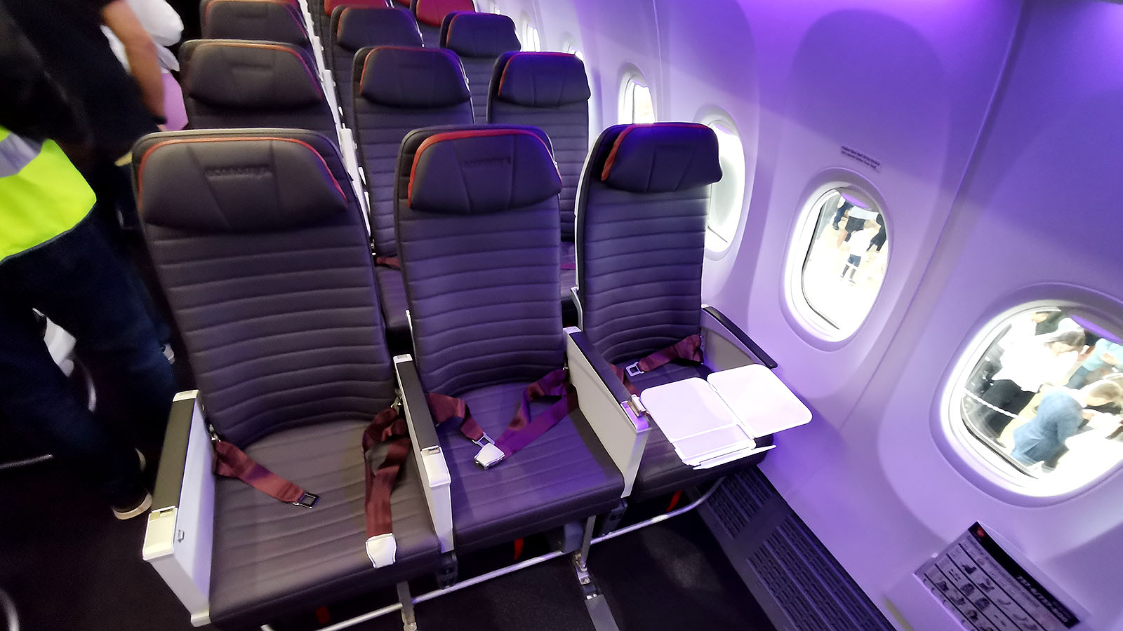 Virgin Australia Boeing 737 MAX 8 Economy X row 3