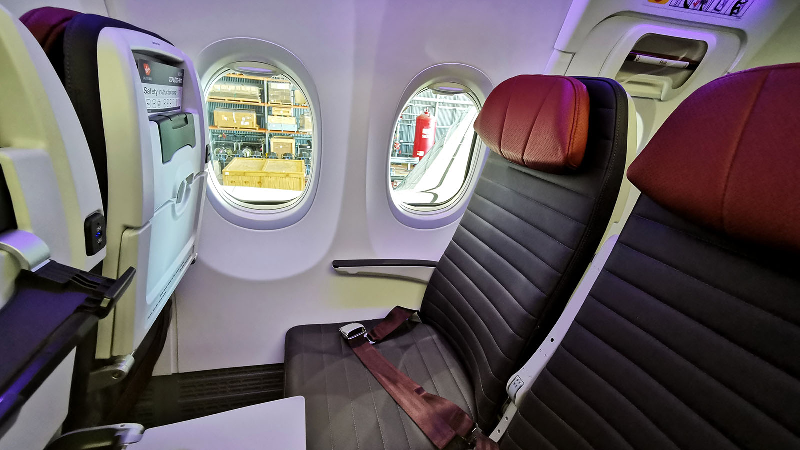 Virgin Australia Boeing 737 MAX 8 Economy Class chairs