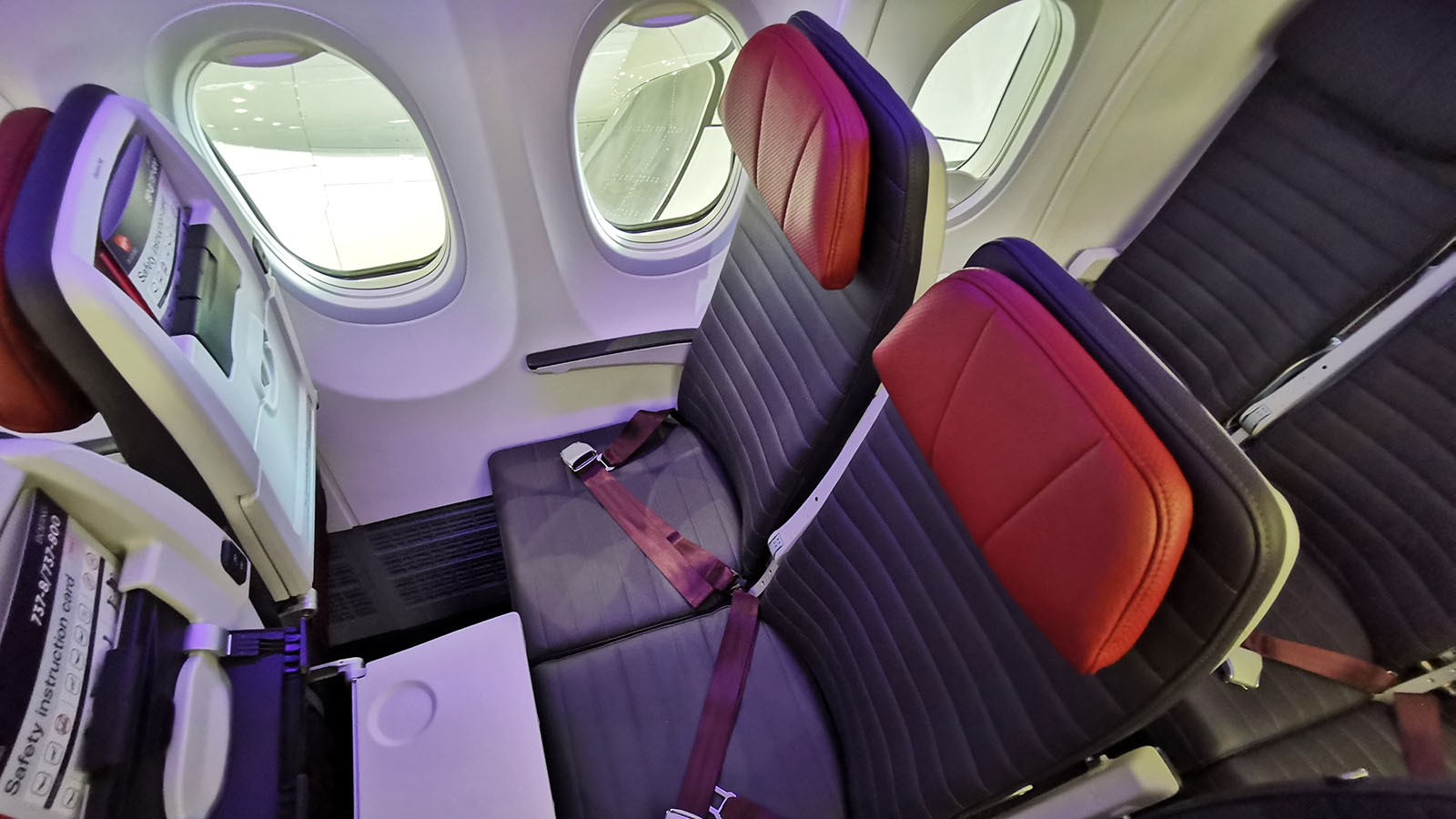 Virgin Australia Boeing 737 MAX 8 Economy Class from above