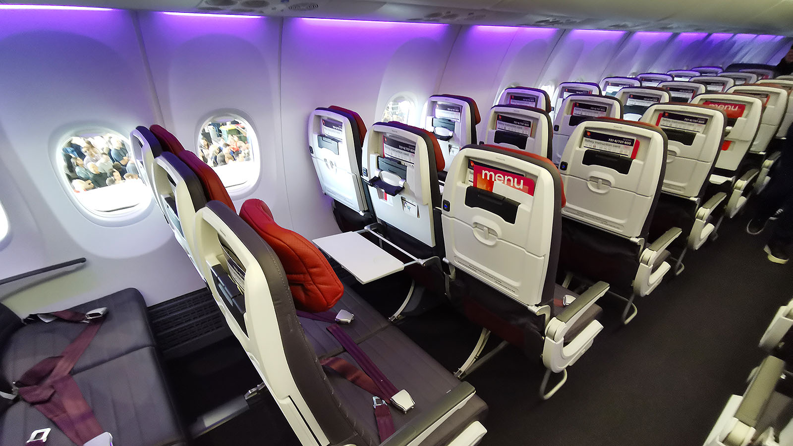 Virgin Australia Boeing 737 MAX 8 Economy Class chairs