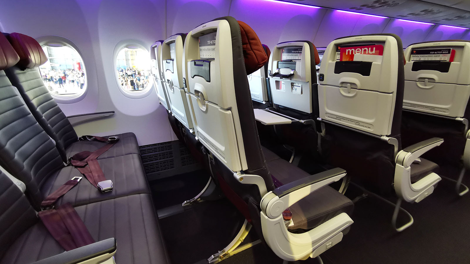 Virgin Australia Boeing 737 MAX 8 Economy Class cabin