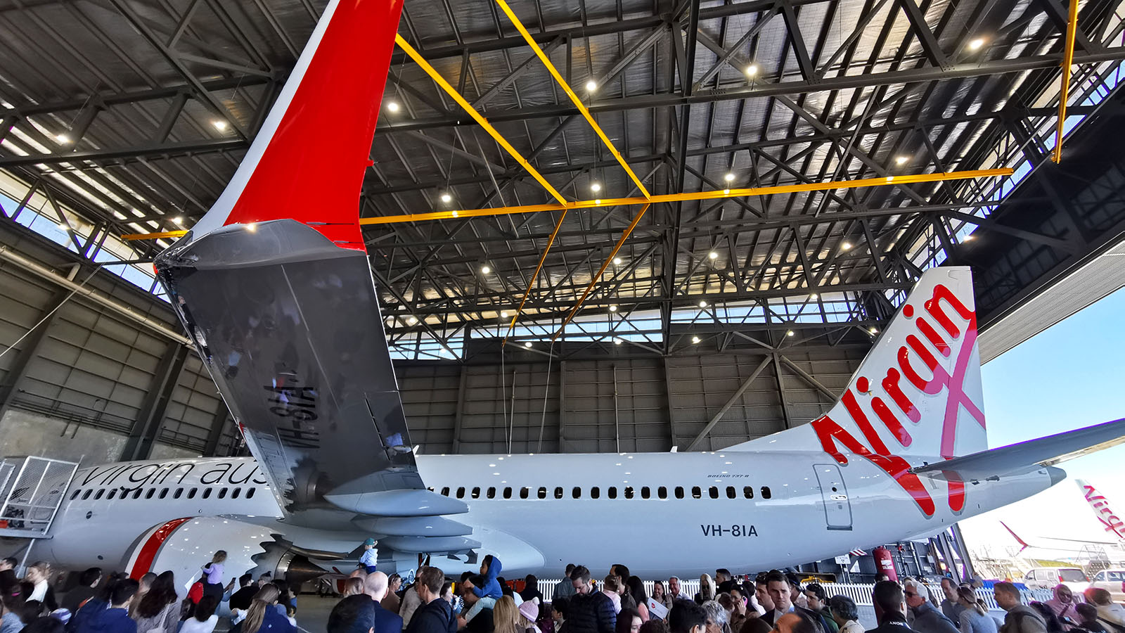 Virgin Australia Boeing 737 MAX 8 aircraft wing