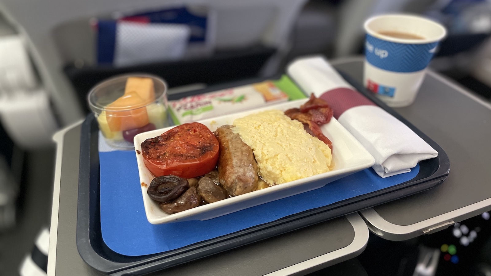 British Airways Premium Economy Dessert