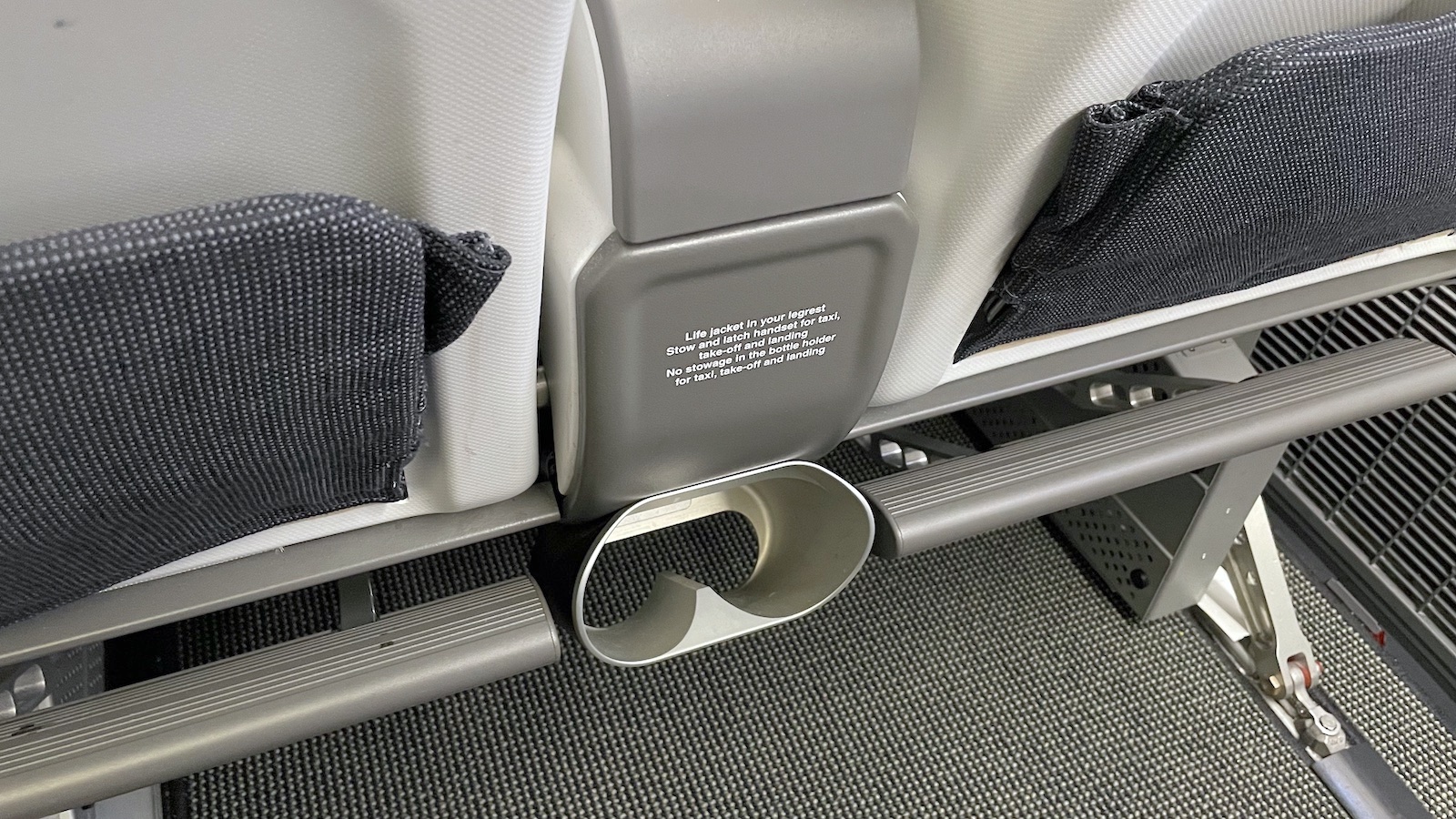 British Airways Premium Economy Water Bottle Holders