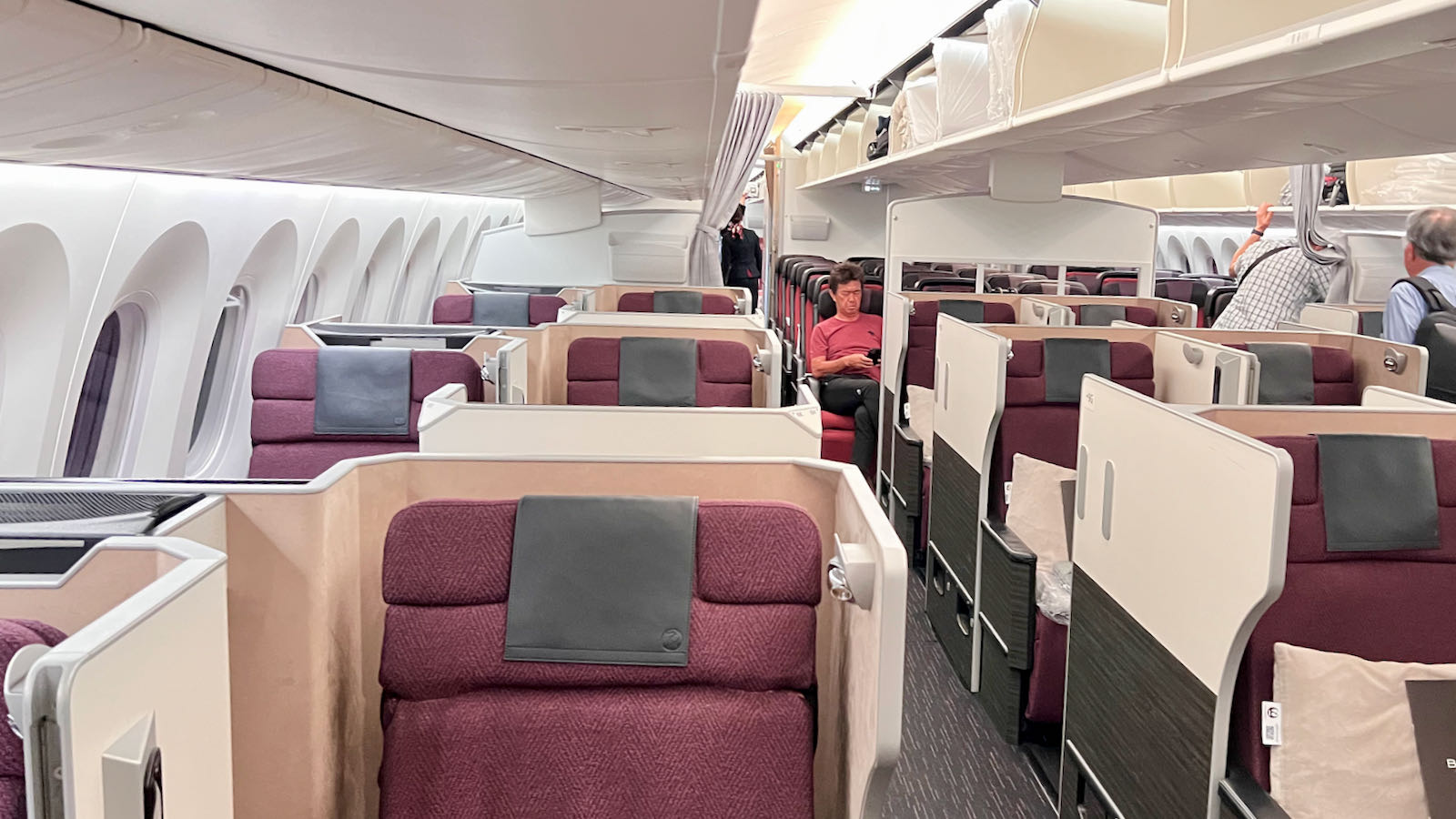 JAL Dreamliner Business cabin