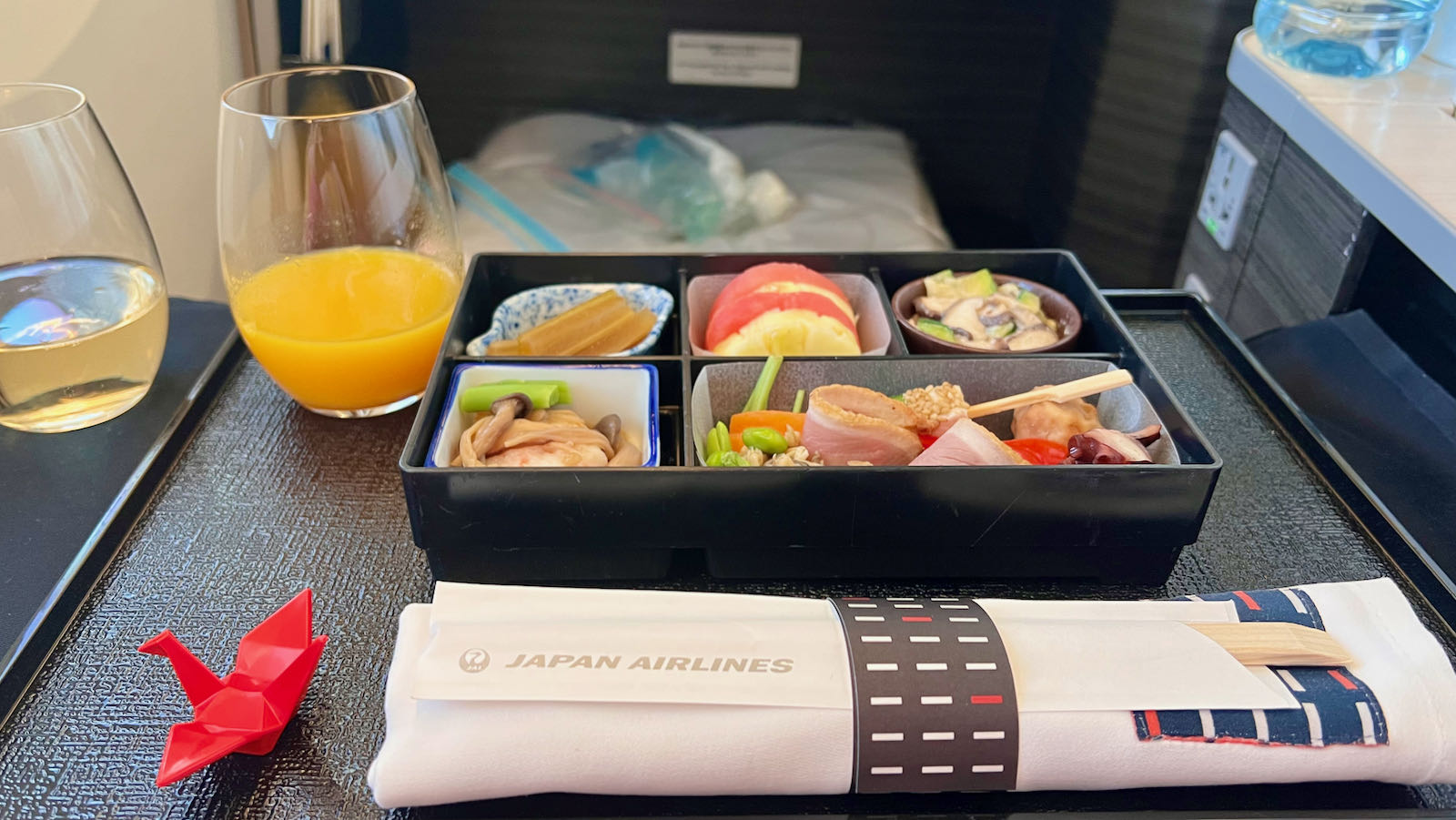 JAL Business Japanese breakfast