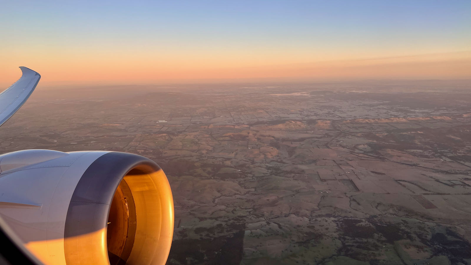 sunrise over Australia