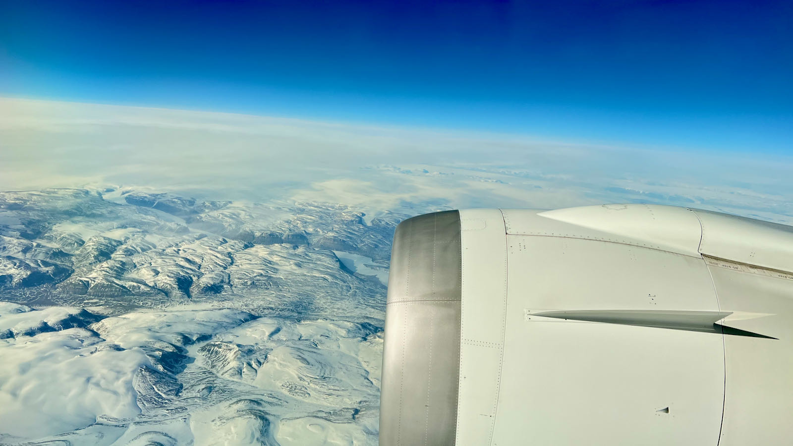 flying over Alaska