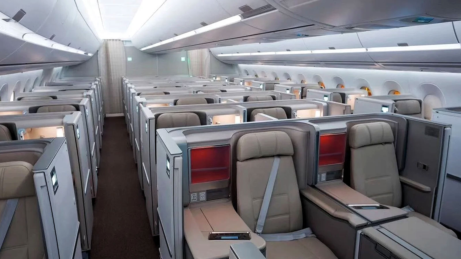 Seating in China Eastern Airbus A350 / Boeing 787 Business Class