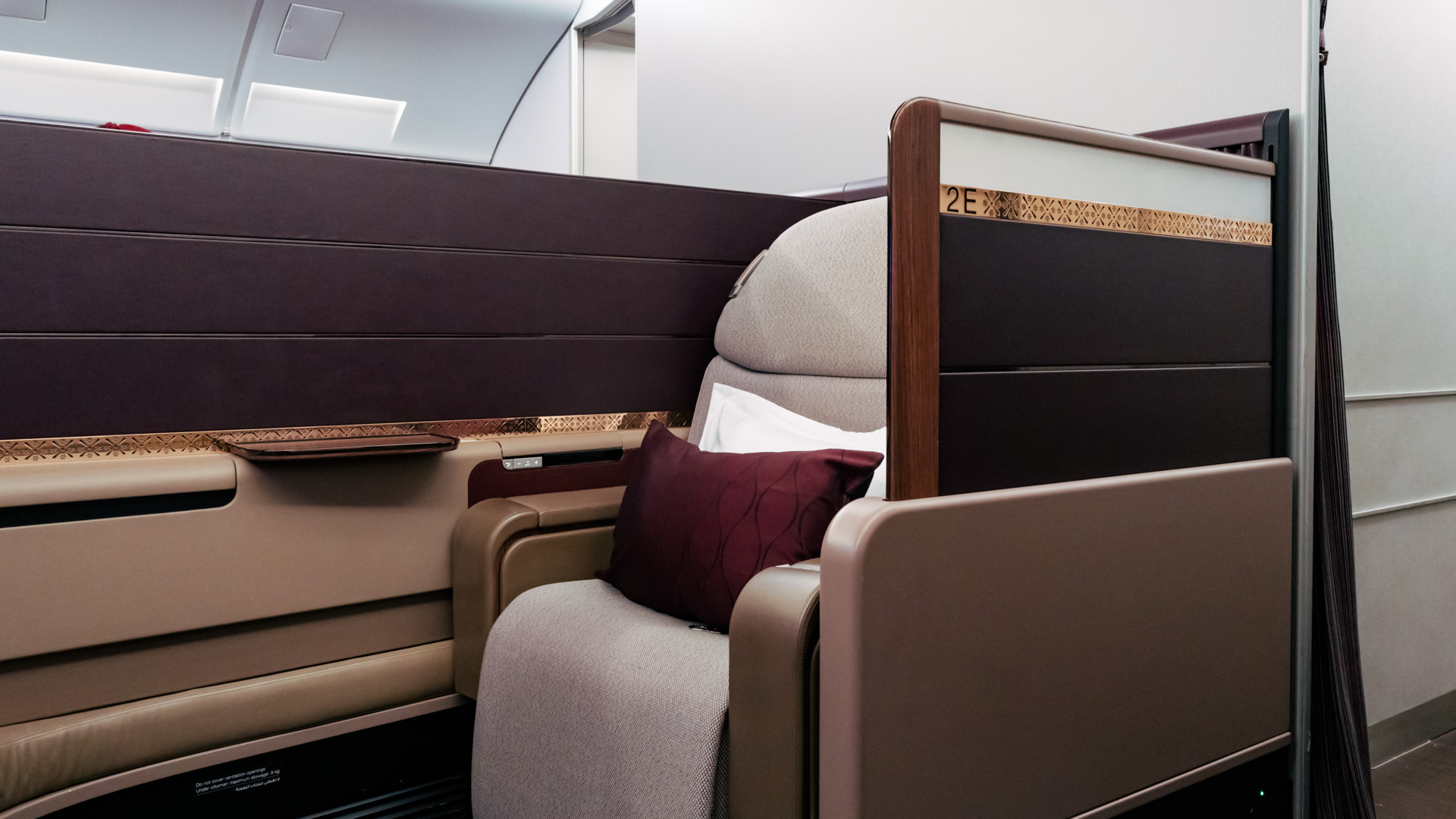 Seat in Qatar Airways First Class