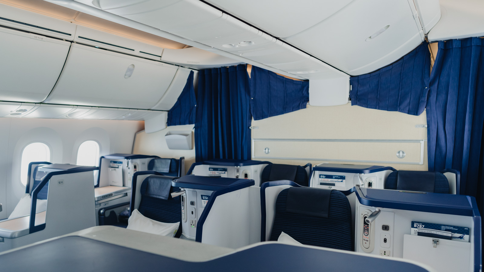 ANA Boeing 787-9 Business Class rear cabin
