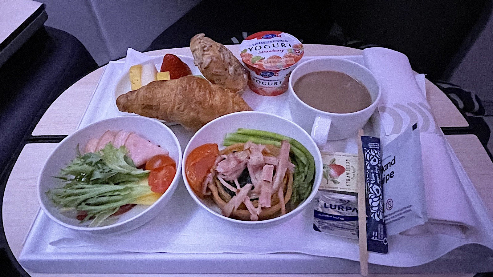 Finnair A350 Business Class European Breakfast