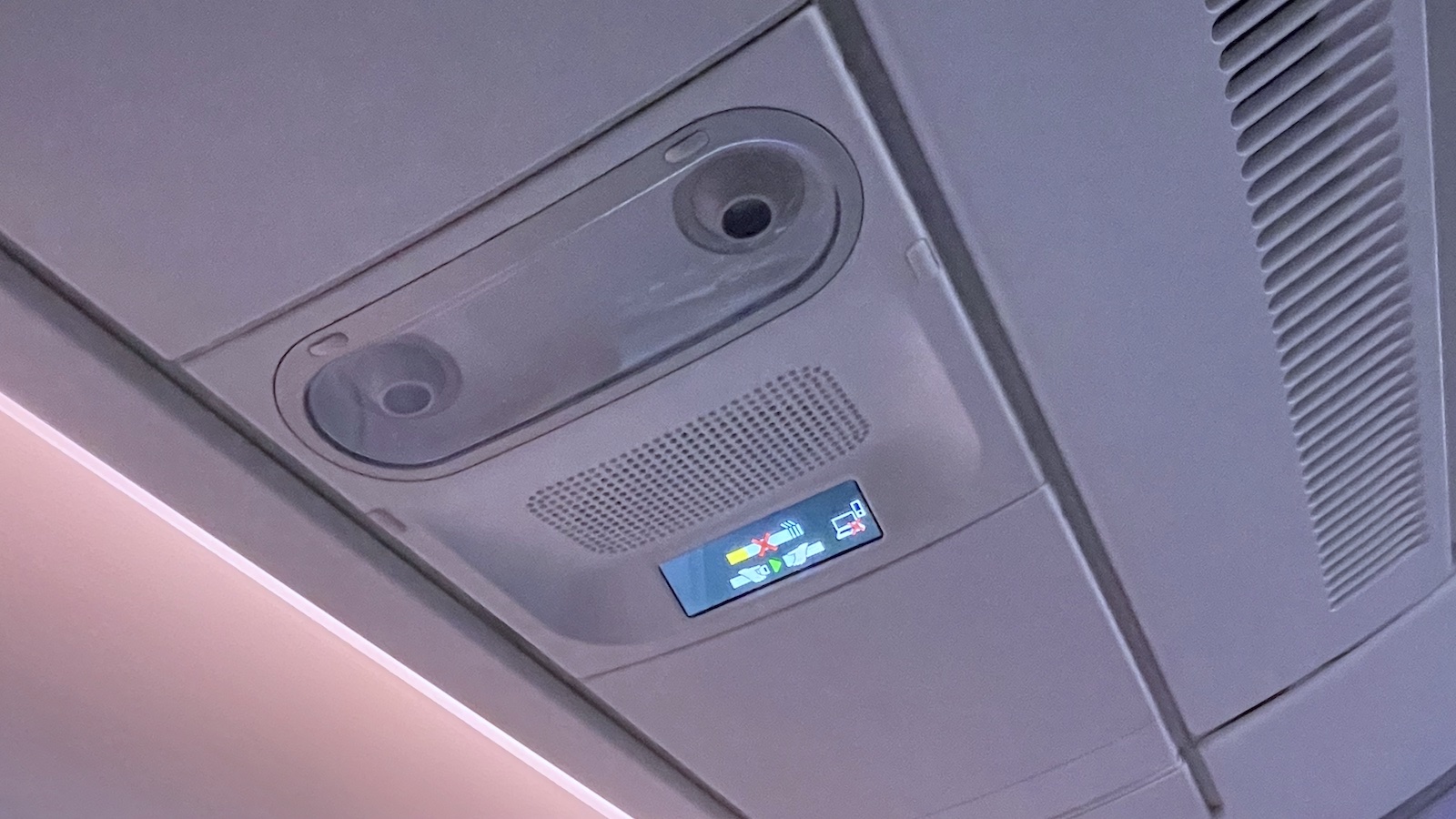 Finnair A350 Business Class Covered Reading Lights