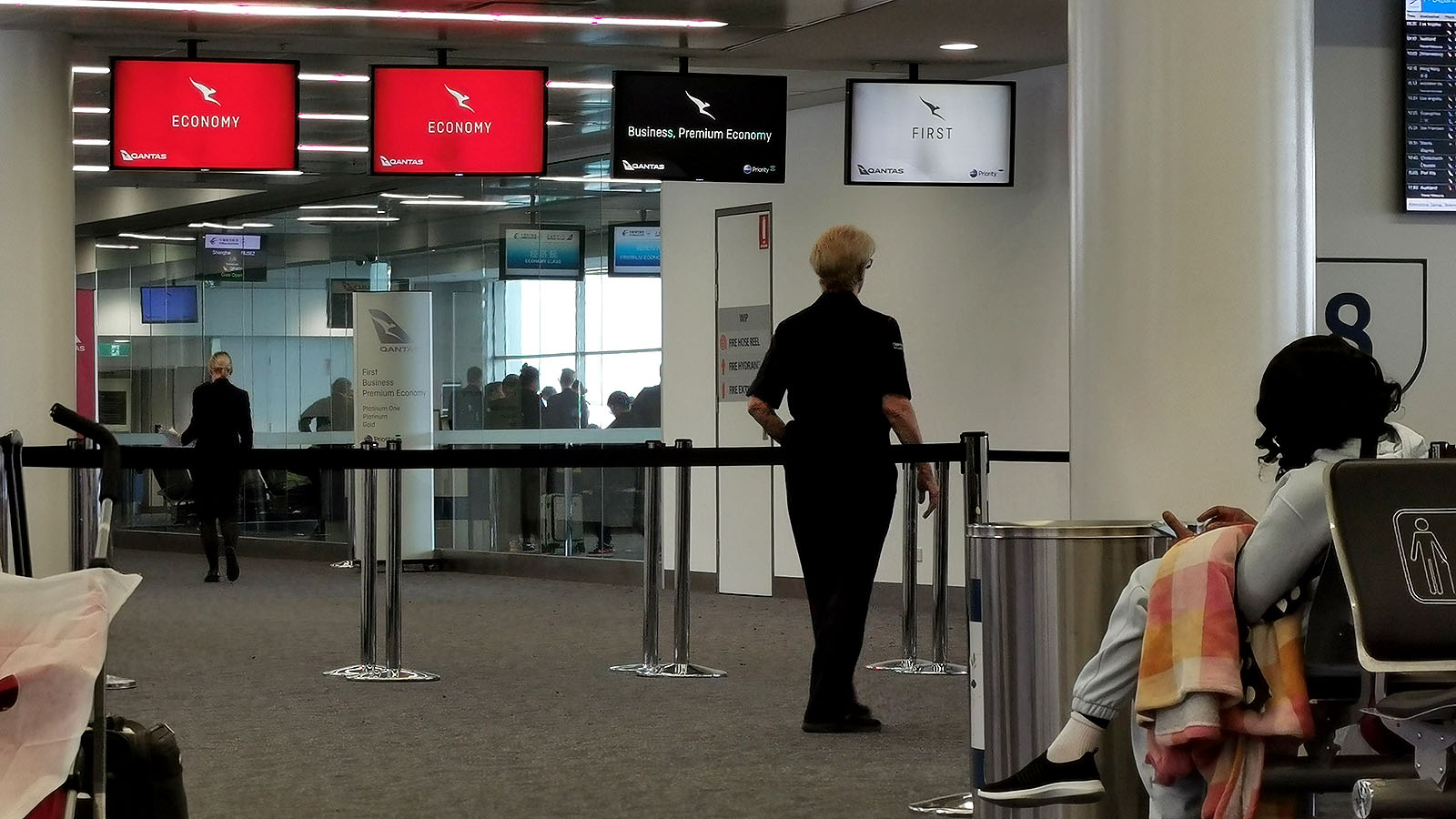 Qantas priority boarding