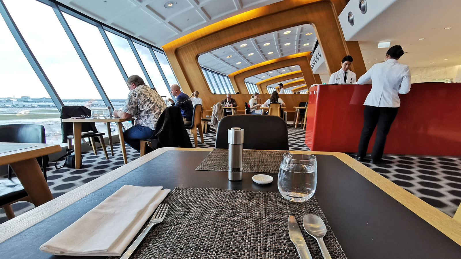 Restaurant in Sydney's Qantas First Lounge