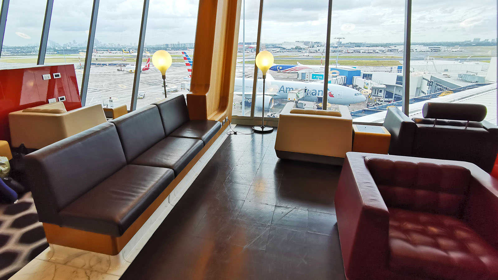 Rest area in Sydney's Qantas First Lounge