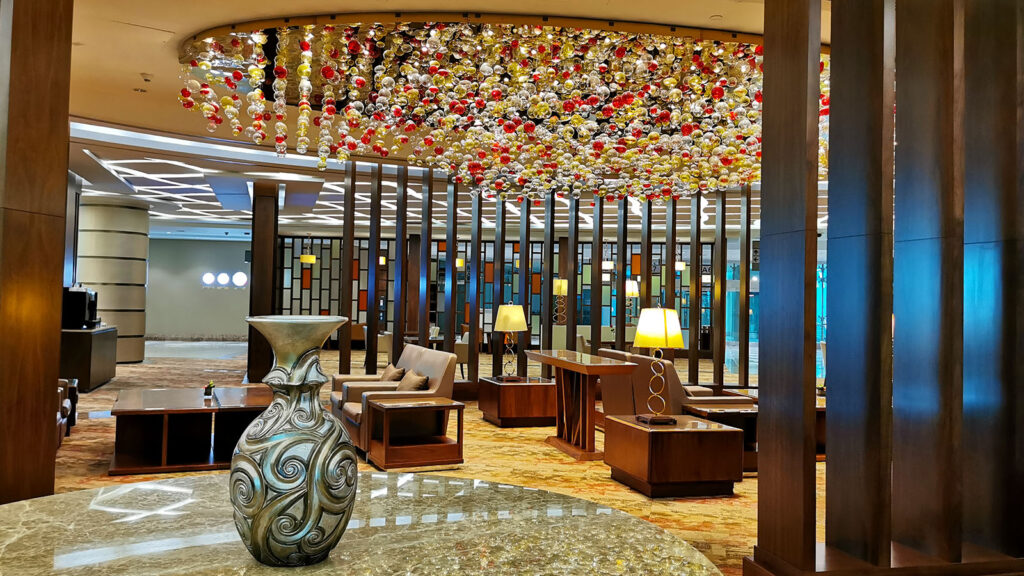 Quiet area inside Emirates' First Class Lounge in Concourse A, Dubai