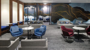 American Express Centurion Lounge seating in San Francisco
