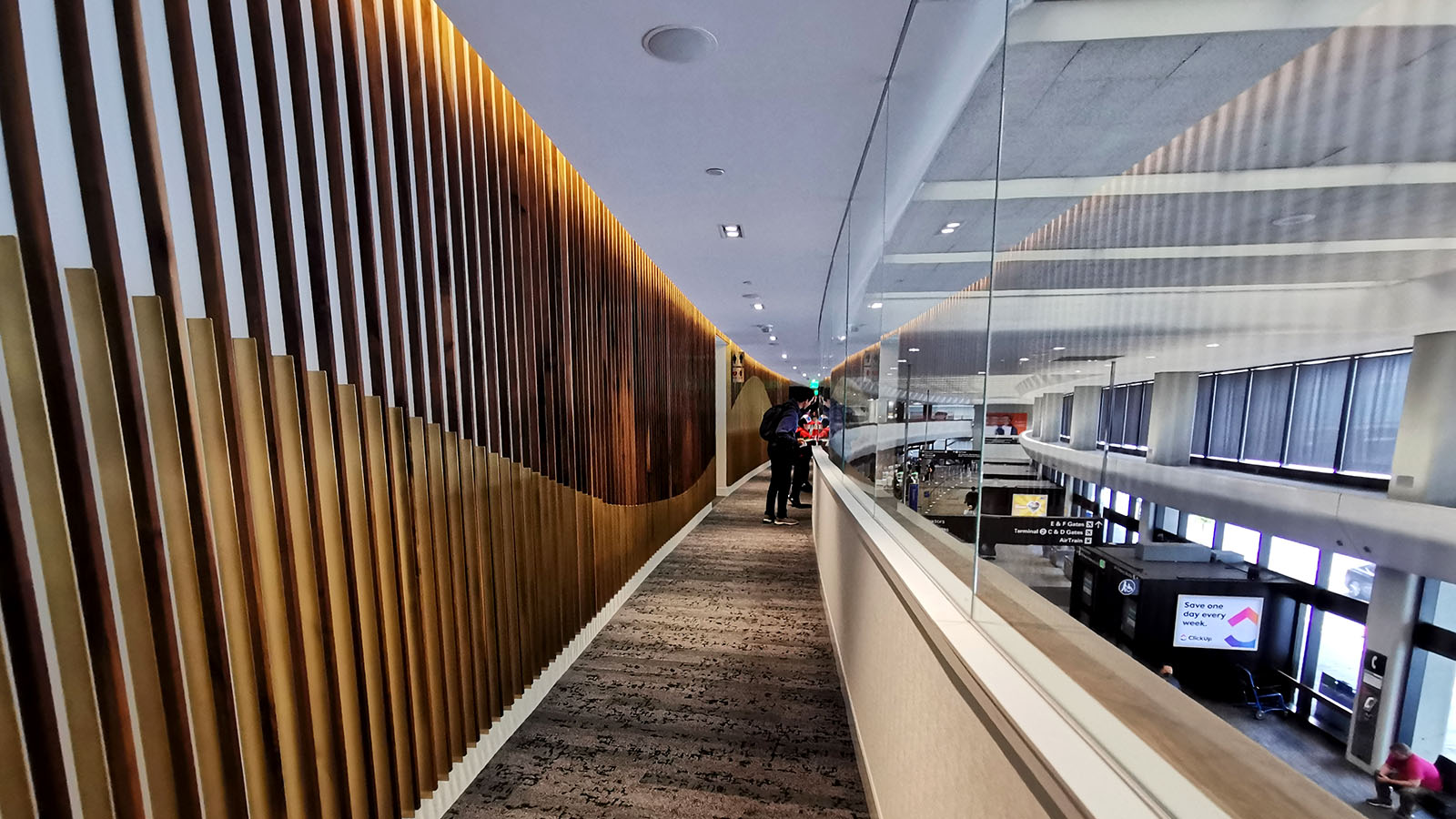 Corridor in the Amex Centurion Lounge in San Francisco
