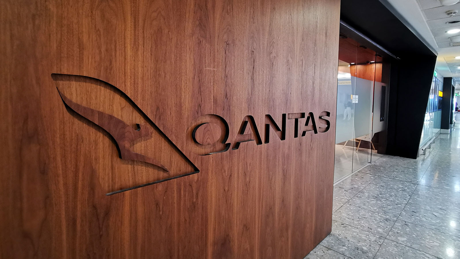 Outside The Qantas International London Lounge