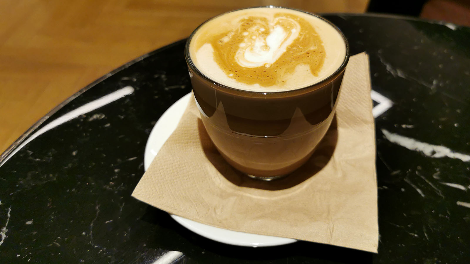 Coffee in The Qantas International London Lounge