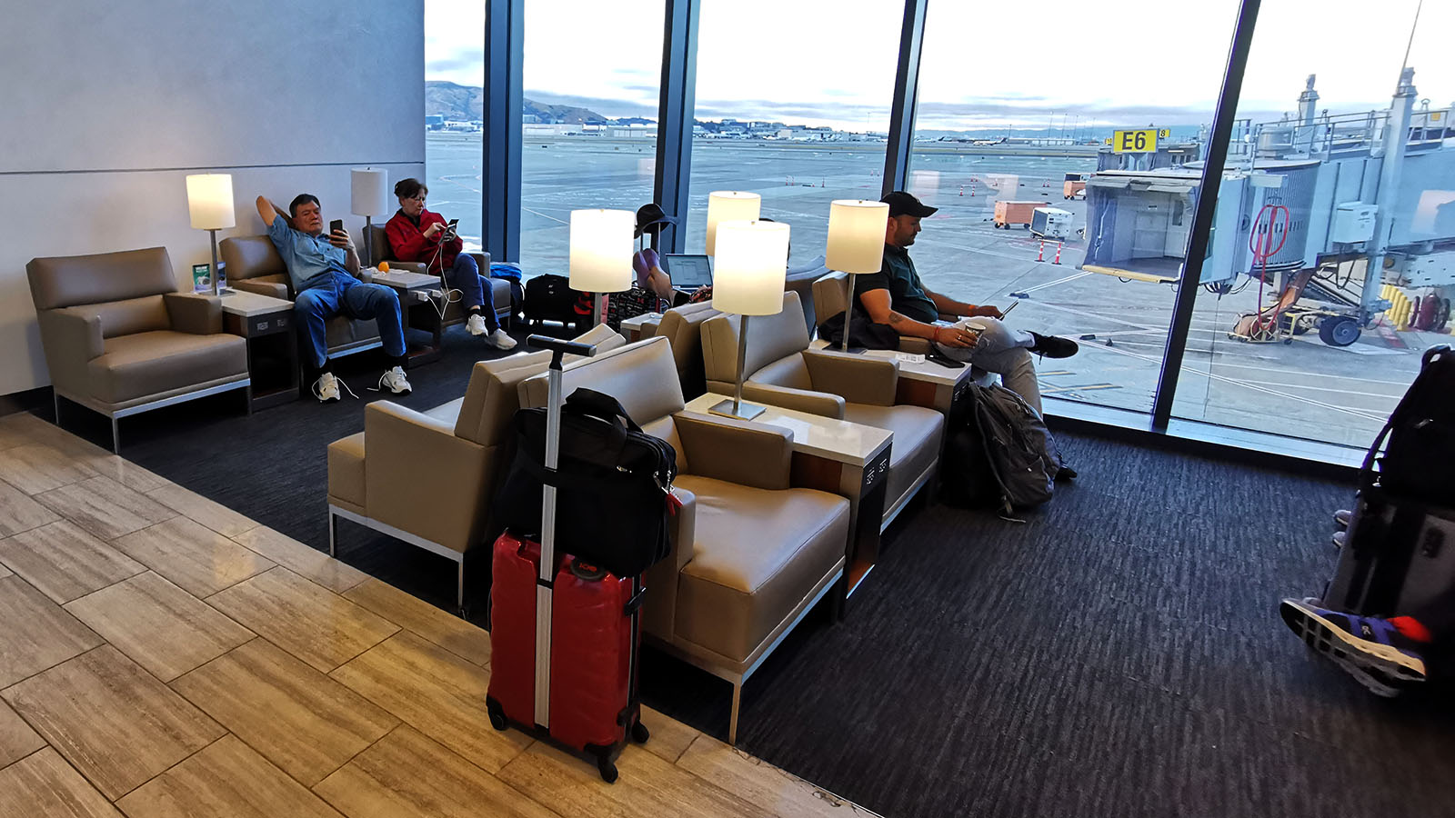 Chairs in the United Club (E), San Francisco