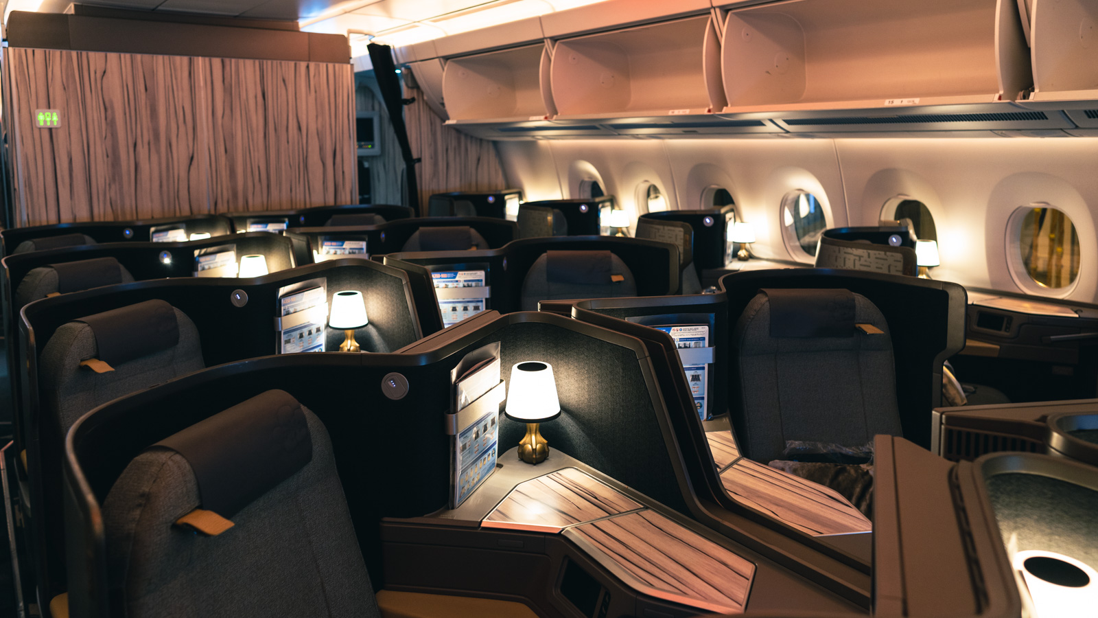 China Airlines A350 Business cabin