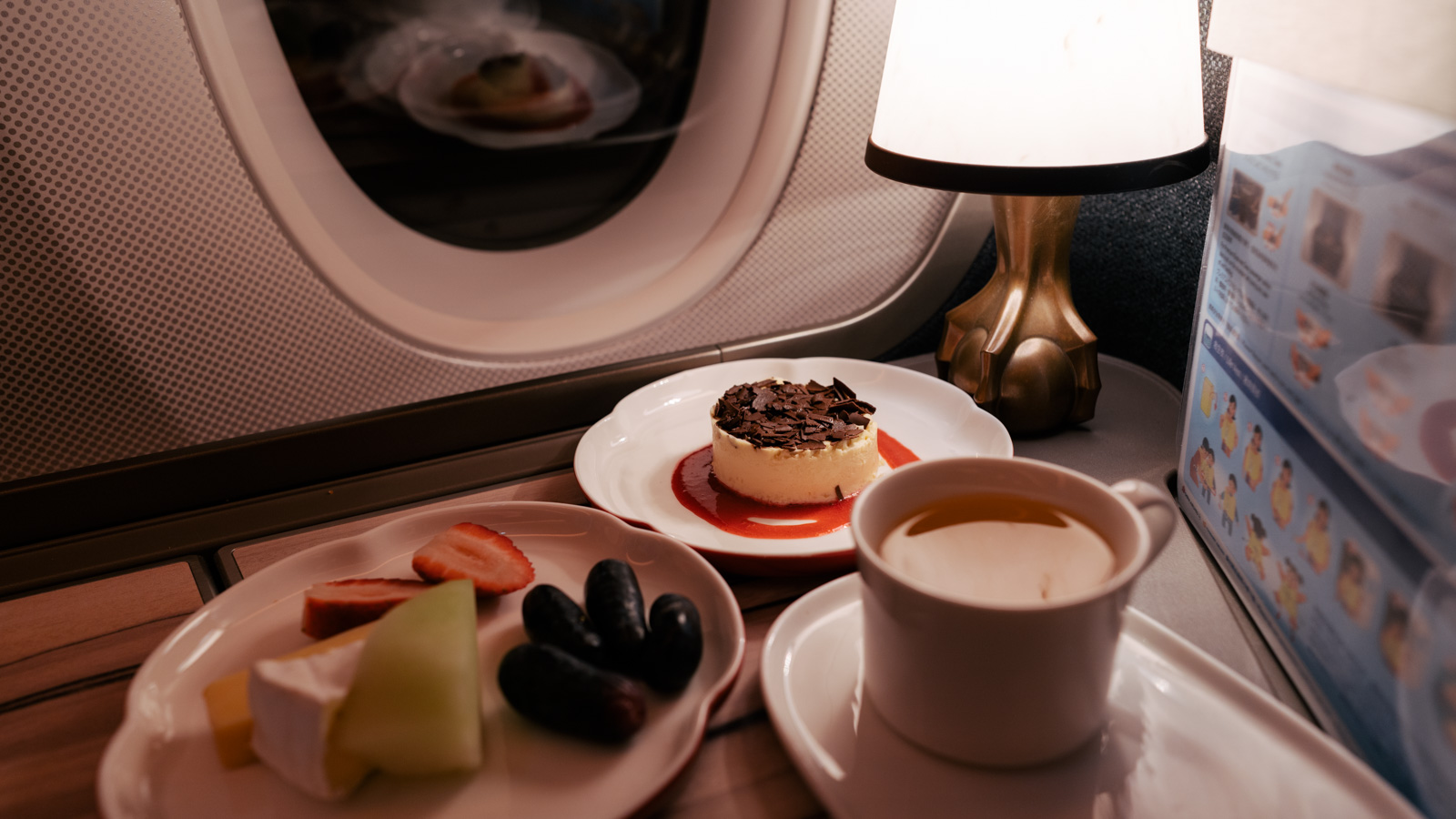 China Airlines A350 Business desserts