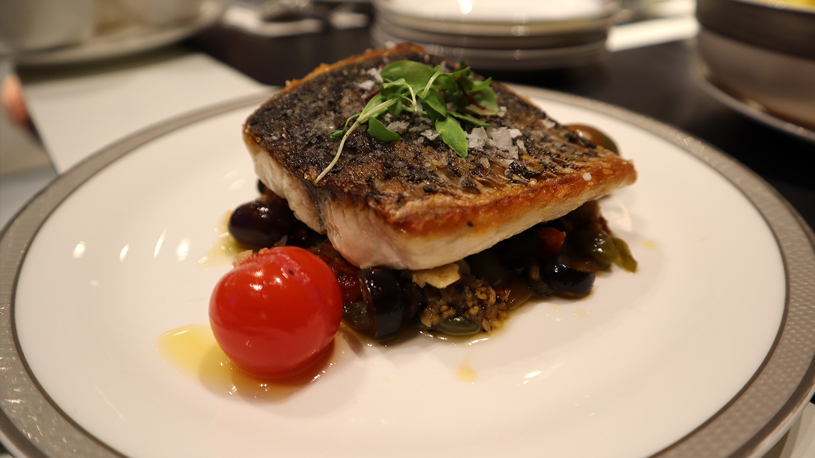 barramundi in singapore airlines silverkris lounge